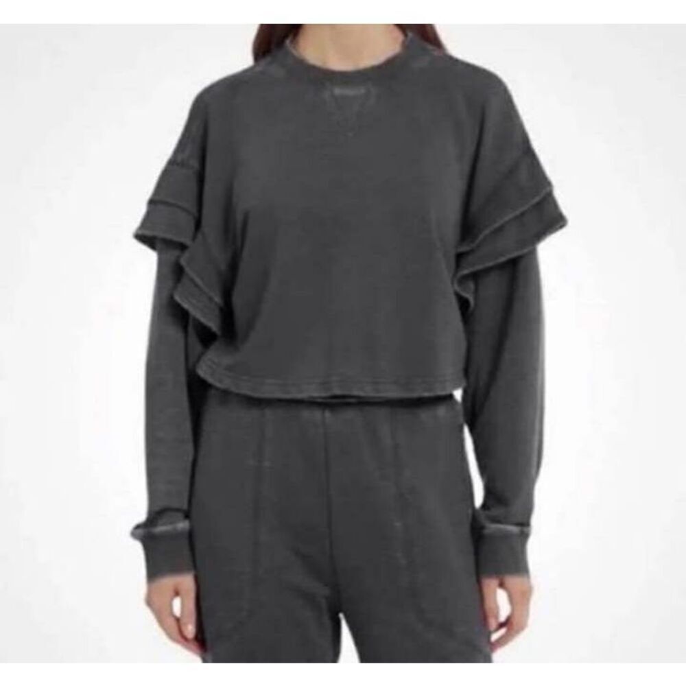 7 For All Mankind Charcoal Sweatshirt